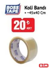 BOSS TAPE KOLİ BANDI 45X40 CM indirimli fiyat BOSS TAPE KOLİ BANDI 45X40 CM fiyat ve kampanya bilgisi